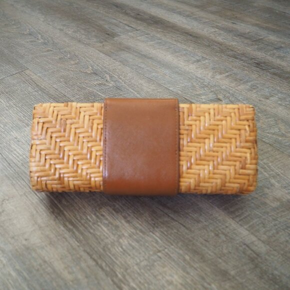 Tory Birch Rattan Wicker Clutch - Picture 5 of 8